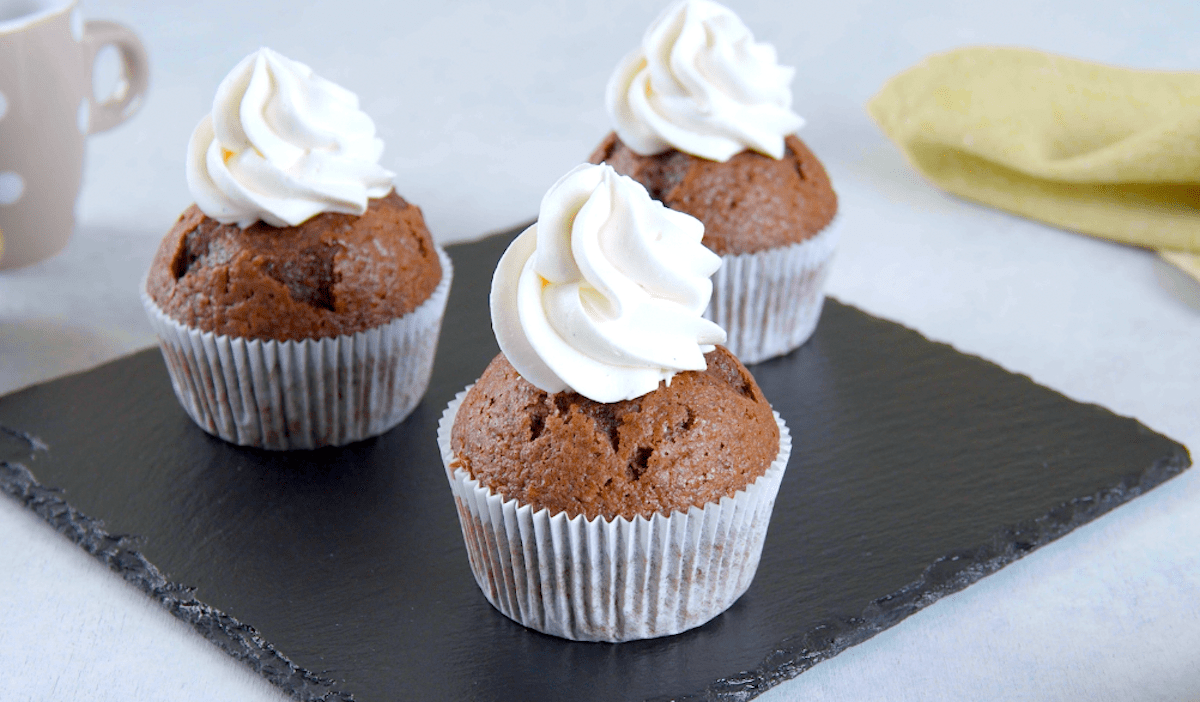 Nutella-Muffins mit Sahne