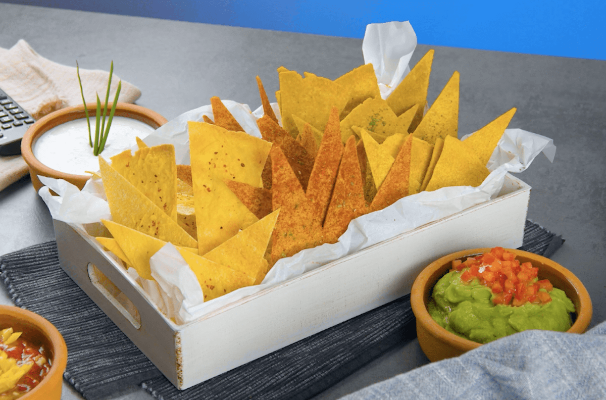 Selbst gemachte Tortilla Chips