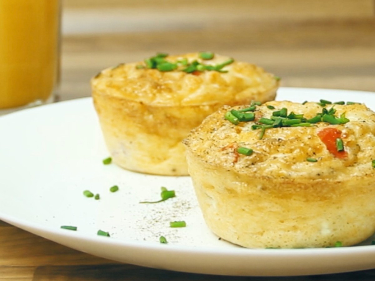 Luftig-leichtes Rührei in Muffinform: Rührei als Fingerfood