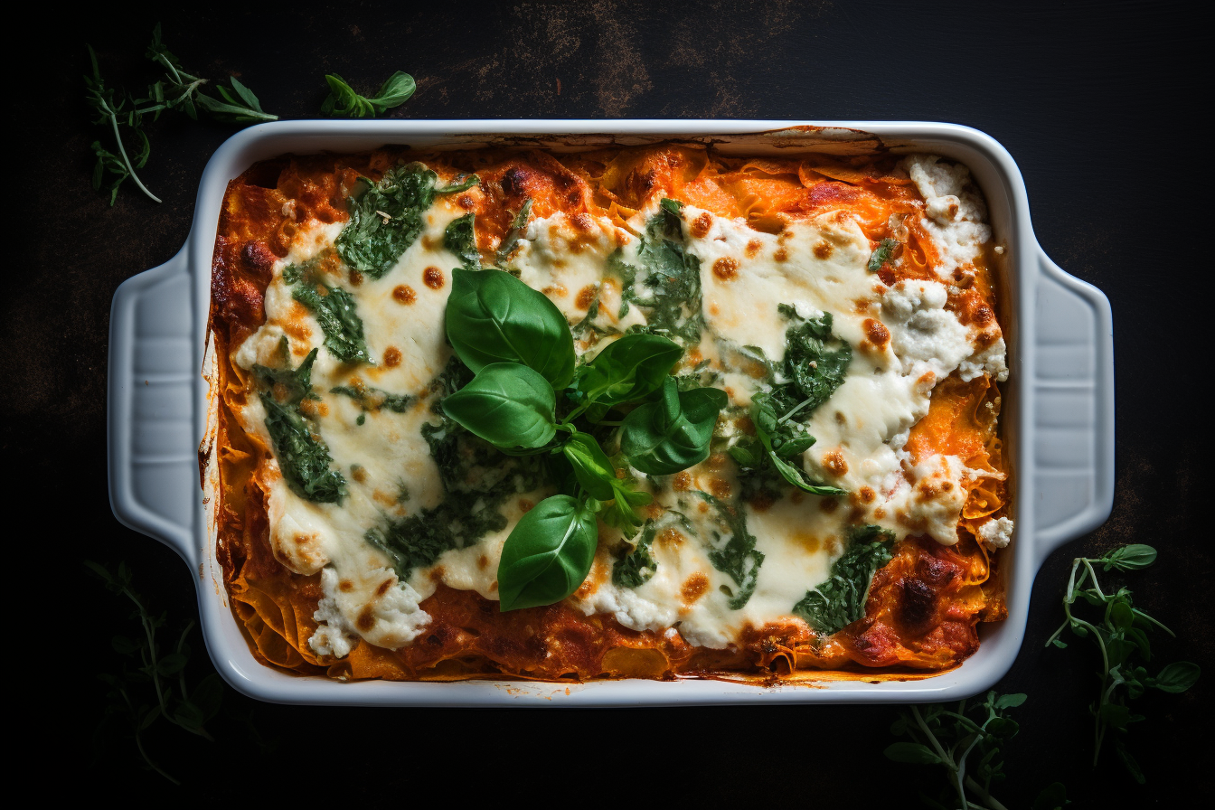 Kürbis-Lasagne mit Ricotta und Spinat als Highlight im Herbst ...