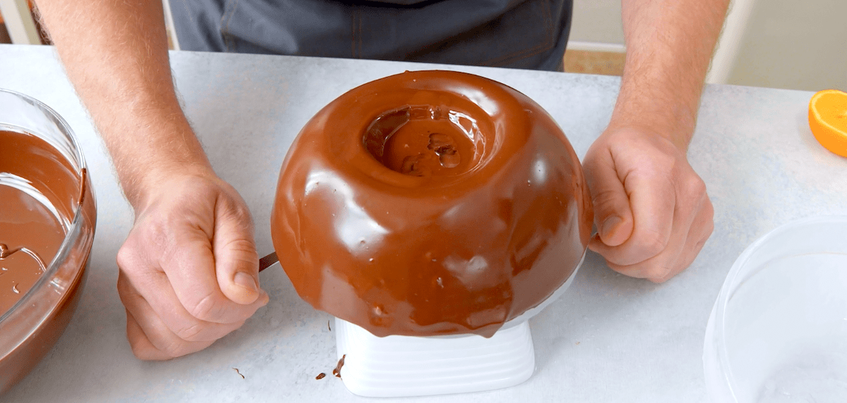 Schokoschale für Orangen-Tiramisu