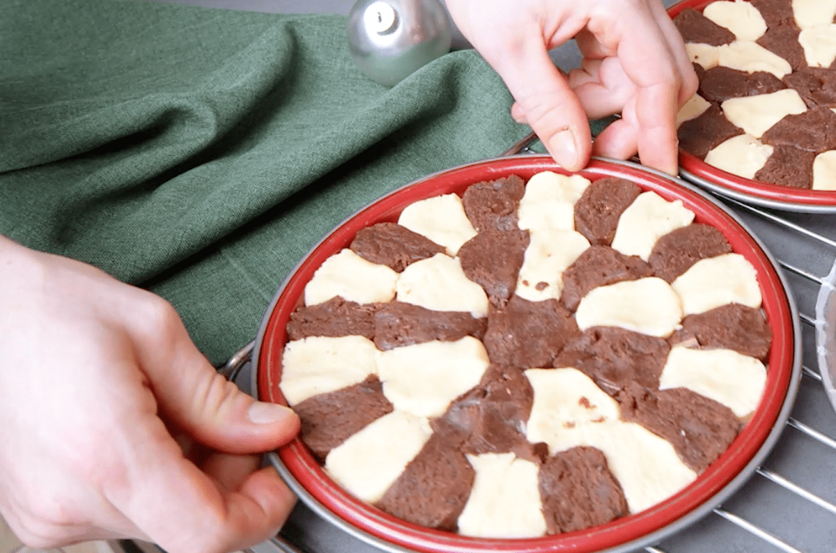 Plätzchenplatten vor dem Backen