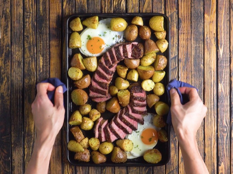 Steak, Eier & Kartoffeln