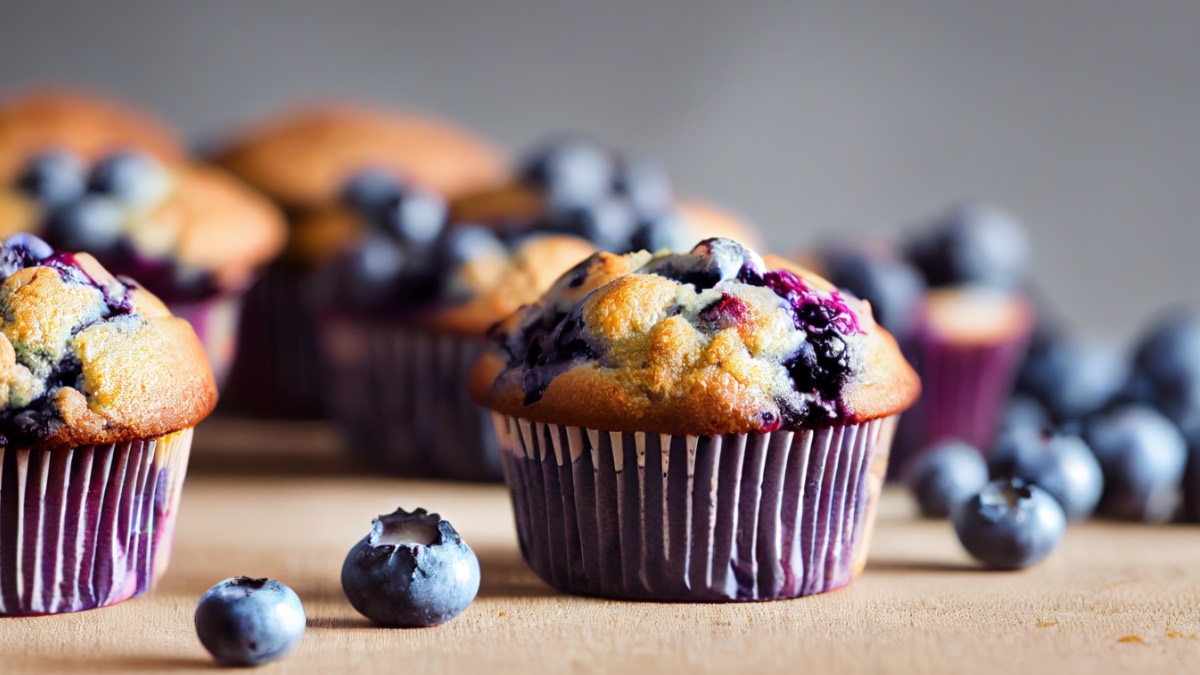 Heidelbeer-Muffins: Beerengenuss im Miniformat - Leckerschmecker