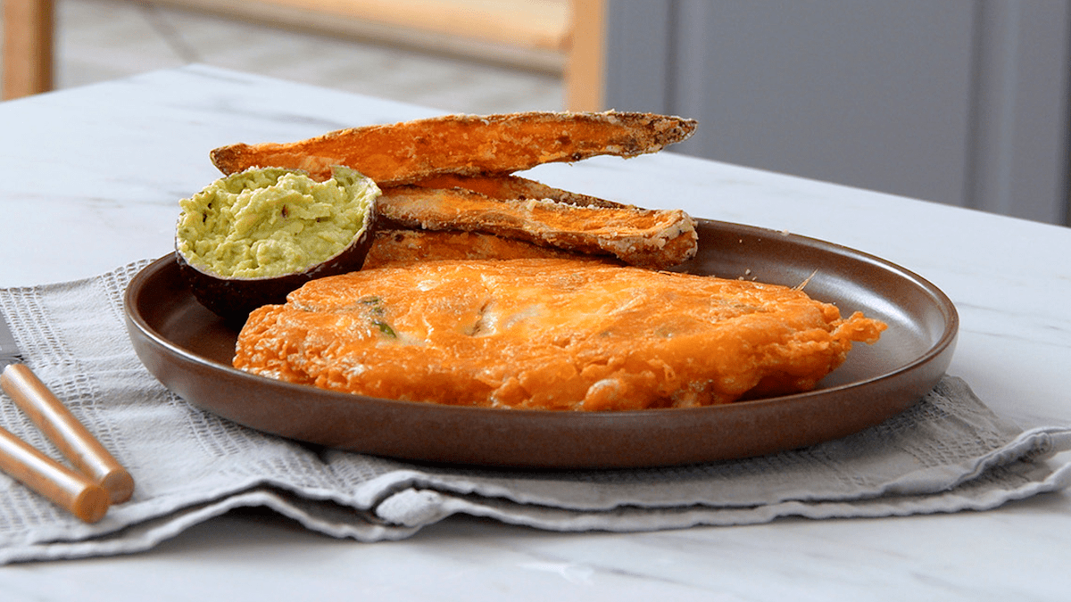 Parmesan-Hähnchen: Hühnerbrust trifft auf Käse und Süßkartoffeln ...