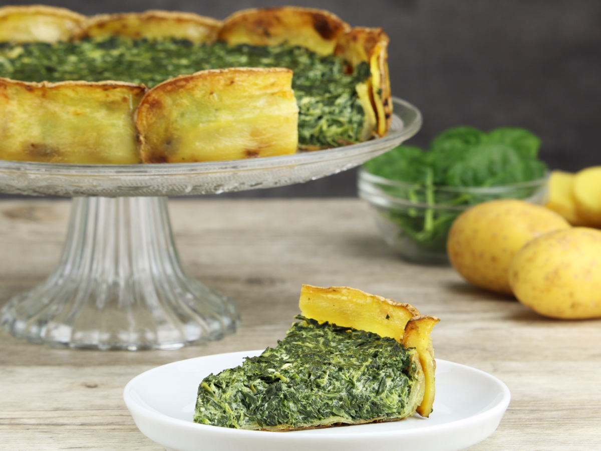 Spinat-Kartoffel-Torte