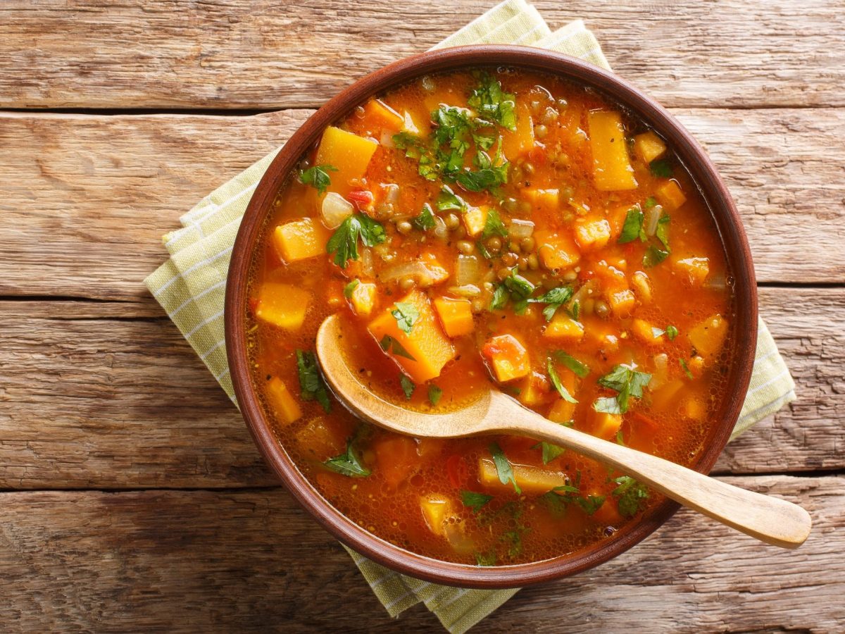 Süßkartoffel-Curry-Suppe mit Kokosmilch: super Suppe!