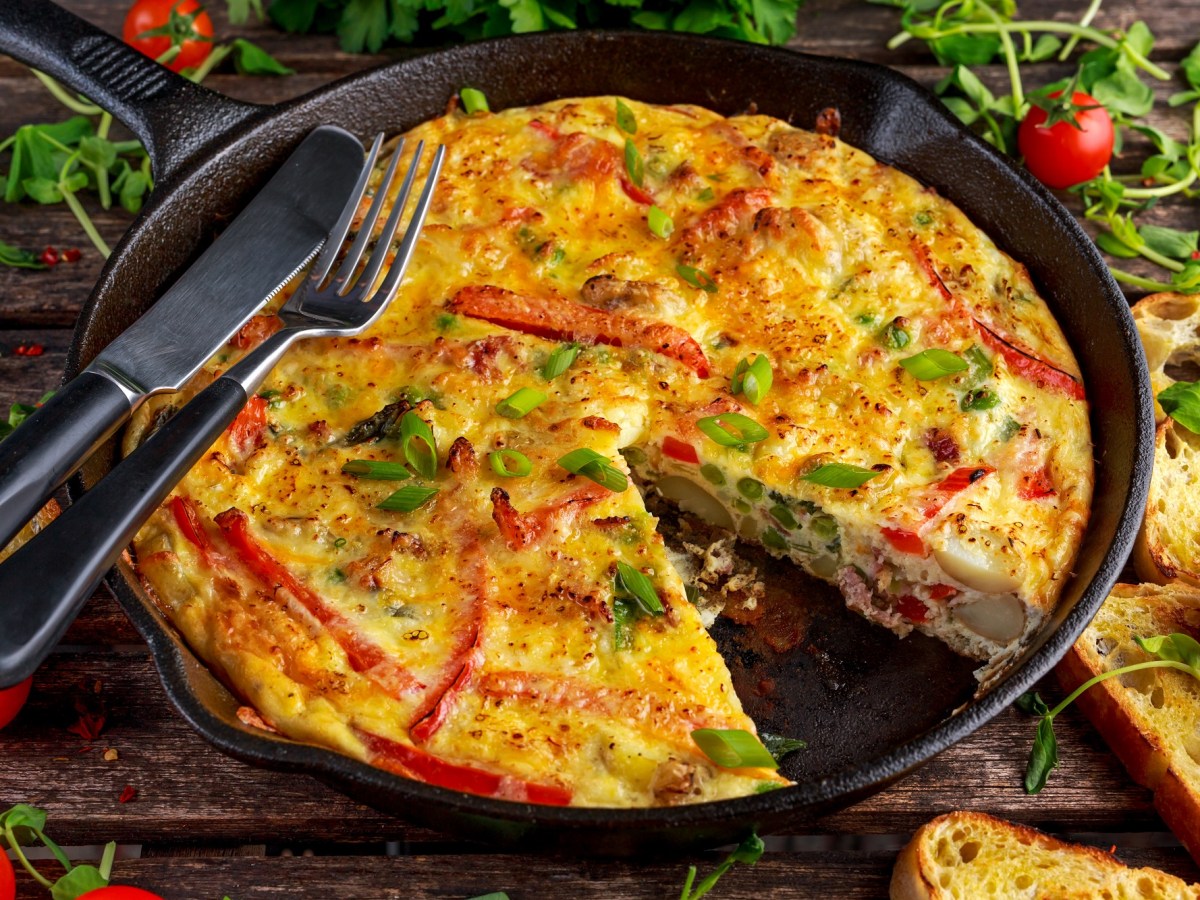 Quiche-Auflauf: Einfaches Rezept, um Reste zu verwerten