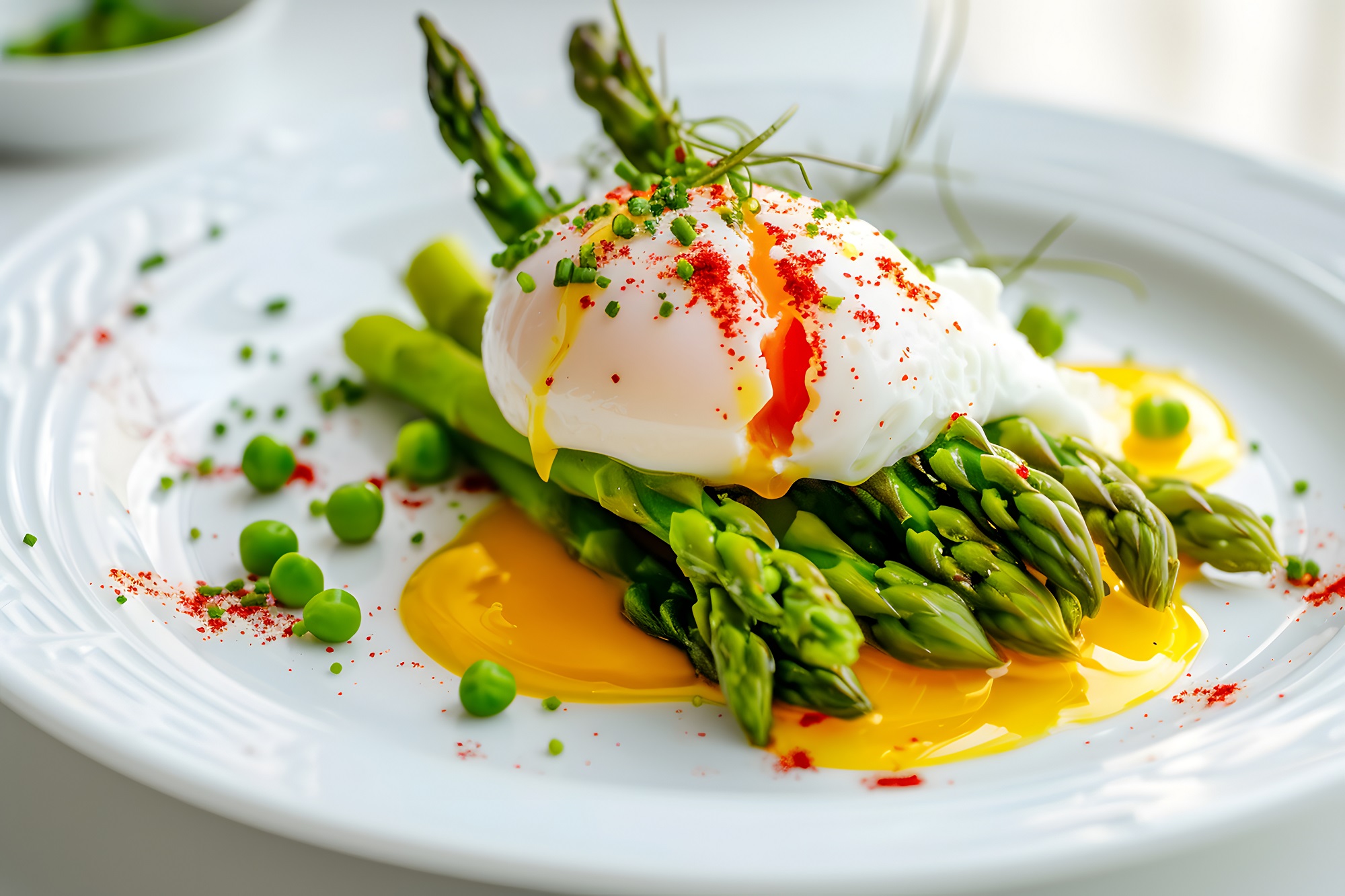 Grüner Spargel mit pochiertem Ei: leicht und lecker - Leckerschmecker