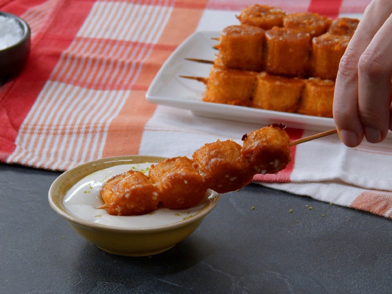 Peanutbutter Banana Bites mit Dip