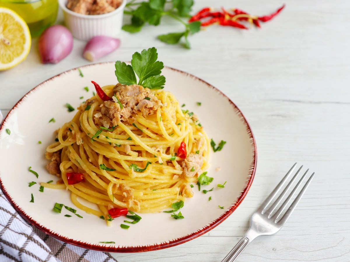 Schnelle Nudelküche: Spaghetti mit Thunfisch