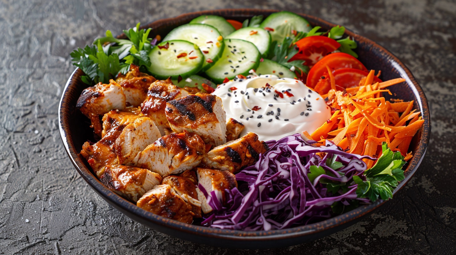 Döner-Bowl mit Hähnchen: Fastfood-Salat zum Schlemmen - Leckerschmecker