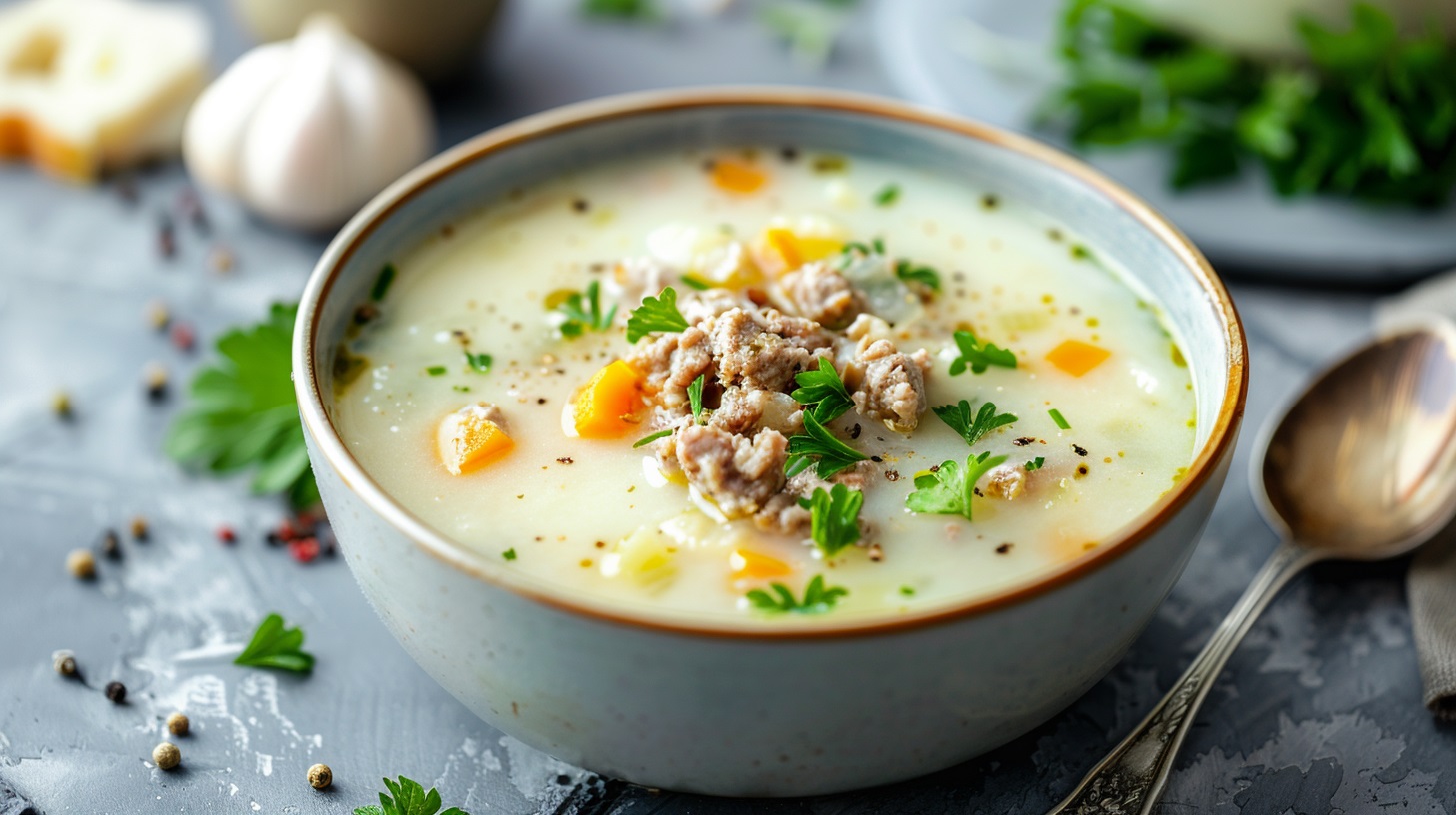 Kohlrabisuppe mit Hackfleisch: Rezept zum Schlemmen - Leckerschmecker