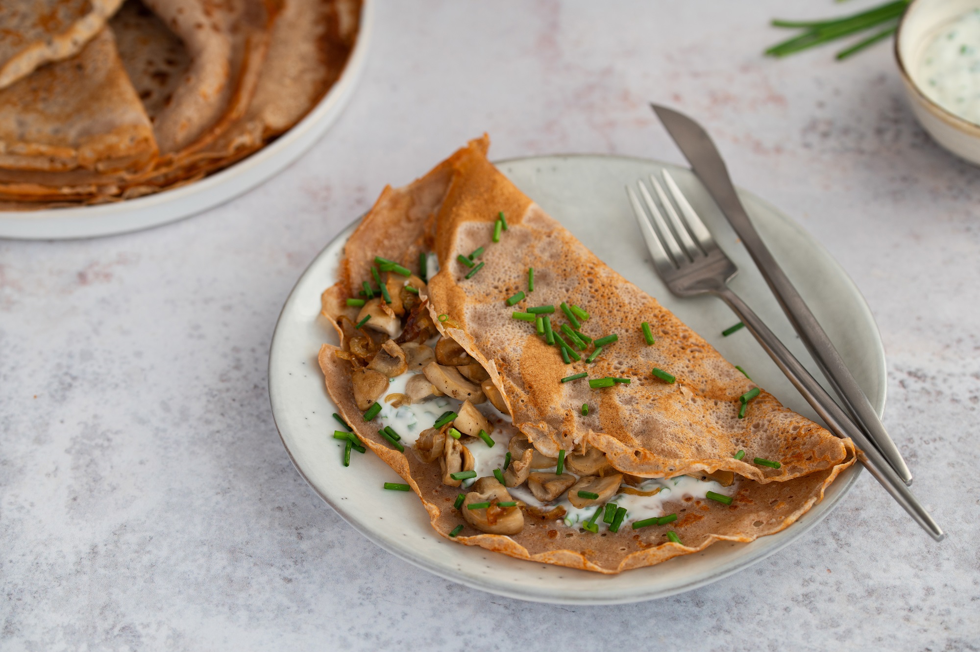 Buchweizenpfannkuchen mit Pilzen: deftiger Start in den Tag ...