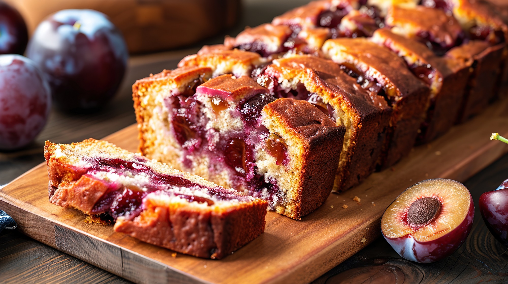 Pflaumenkuchen aus der Kastenform: schmeckt süß und saftig ...