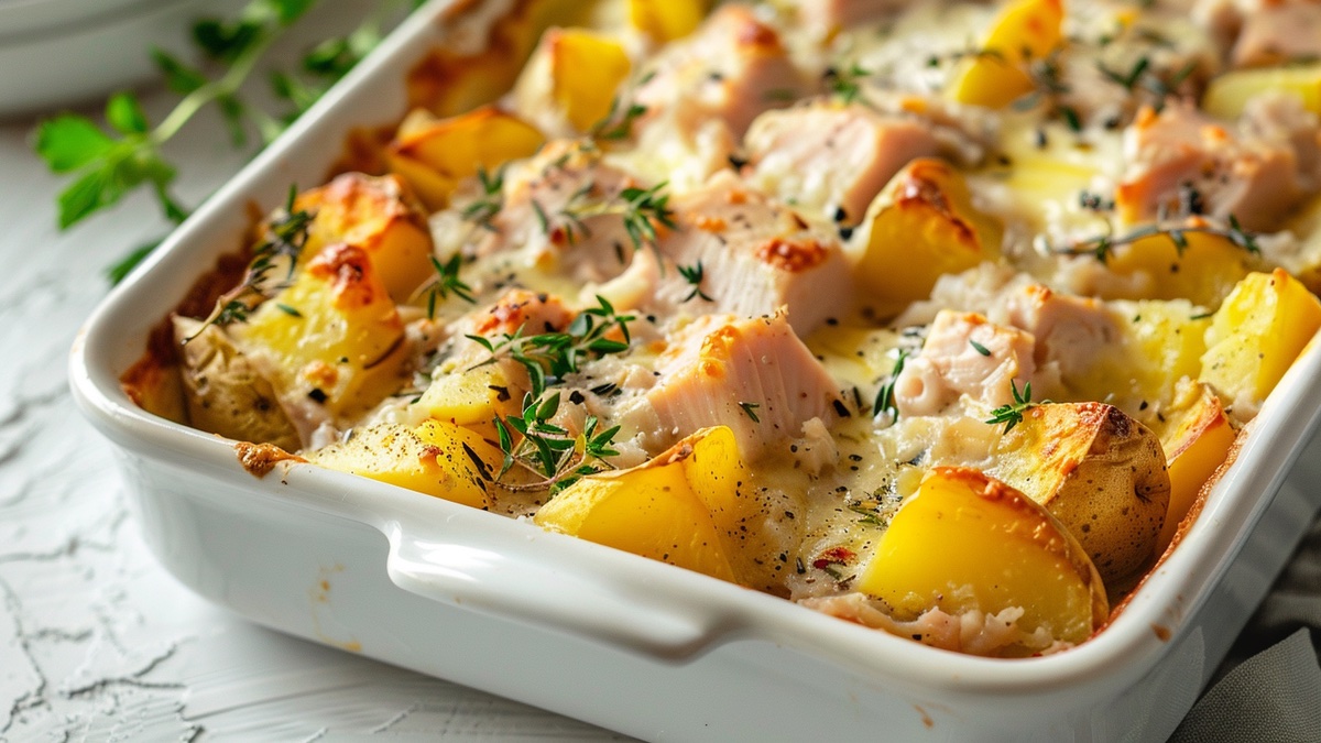 Thunfisch-Kartoffel-Gratin für jede Party - Leckerschmecker