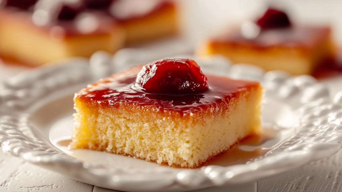 Griechischer Grießkuchen mit Pflaumenkompott: Revani-Rezept ...