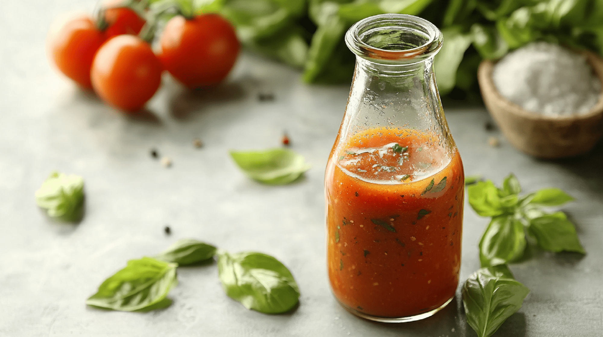 Tomaten-Basilikum-Vinaigrette: Upgrade für deinen Salat - Leckerschmecker