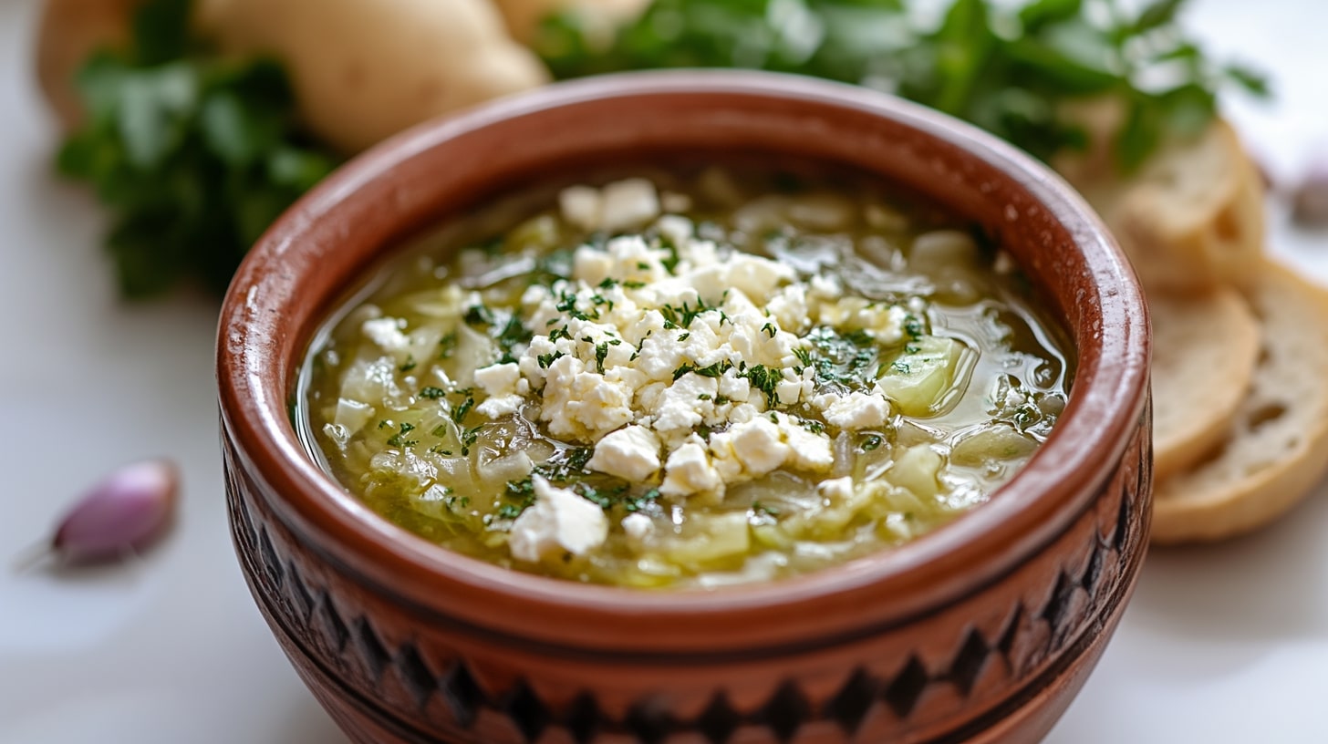 Kohlsuppe mit Feta: leichter Herbstgenuss - Leckerschmecker