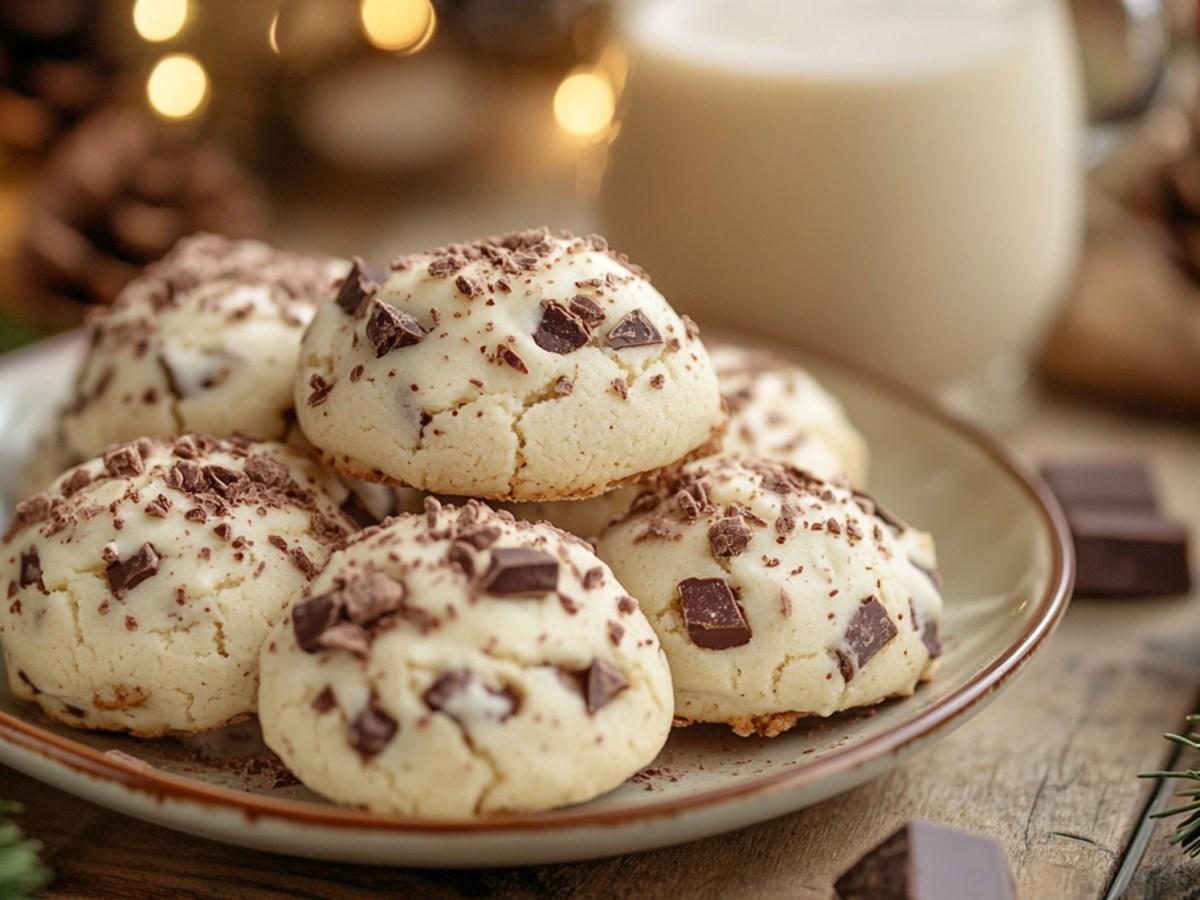 Teller mit Eierlikör-Cookies