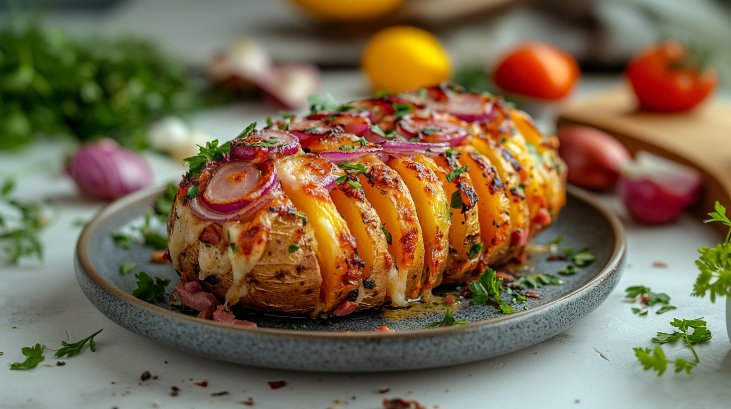 Fächerkartoffeln mit Raclettekäse gefüllt: Schon probiert ...
