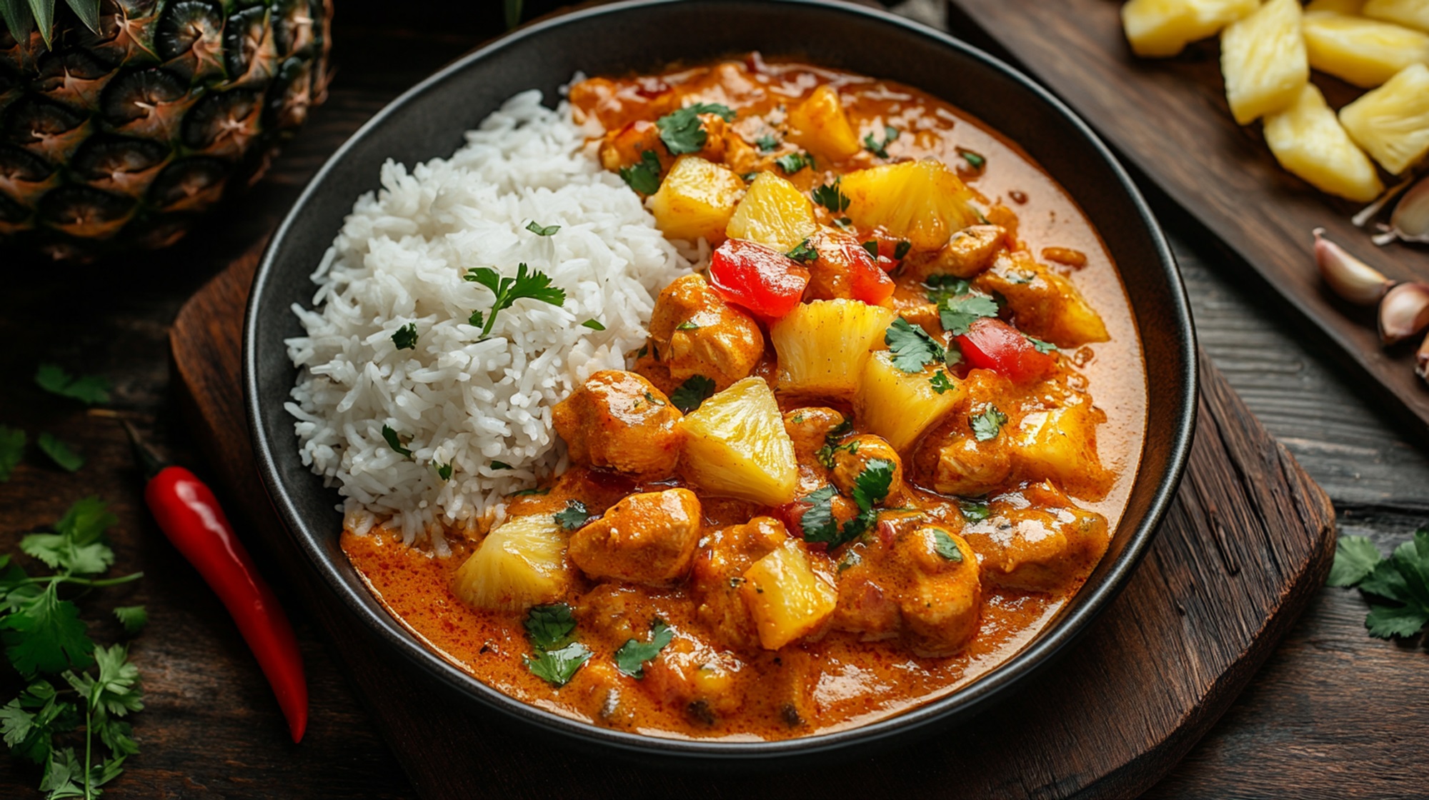 Hähnchen-Ananas-Curry: Gehe auf Genussreise - Leckerschmecker