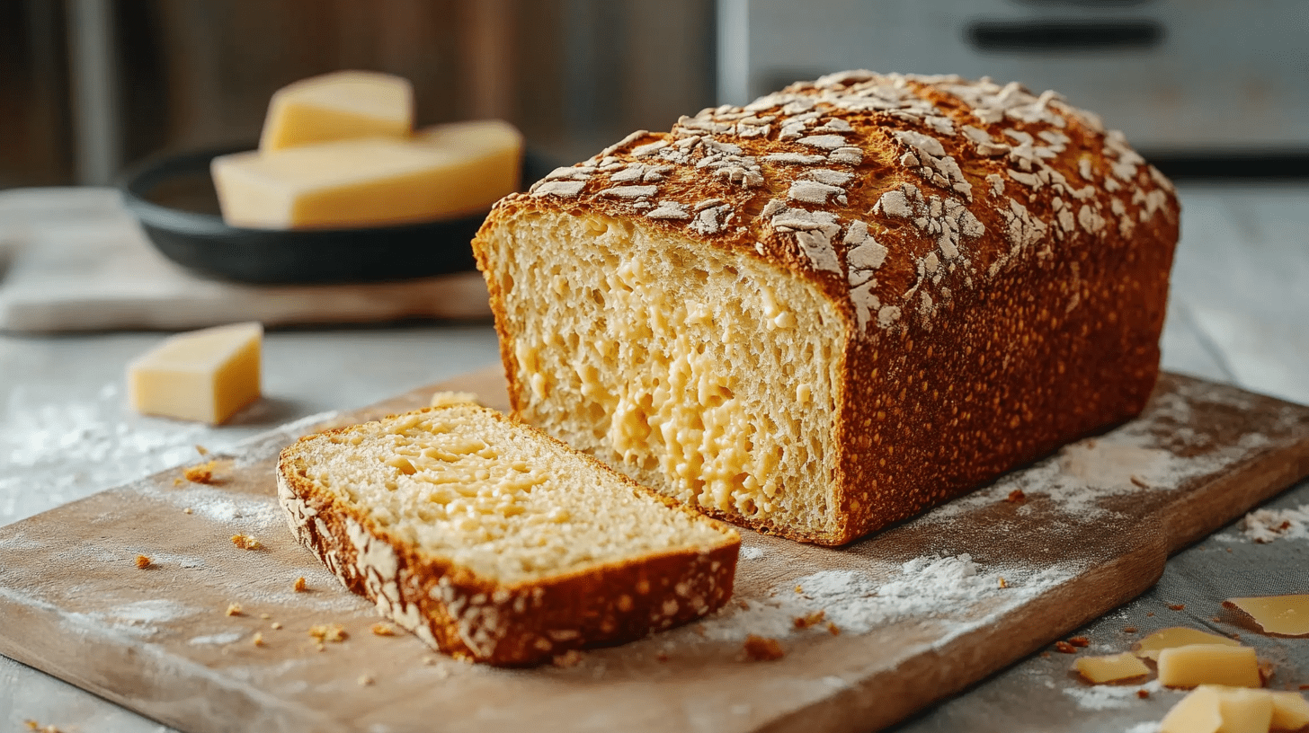 Käsebrot ohne Hefe: schnelles Brotrezept ohne Gehzeit - Leckerschmecker