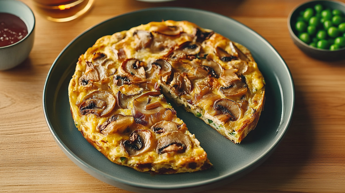 Pilz-Kartoffel-Tortilla für einen herzhaften Tagesstart - Leckerschmecker