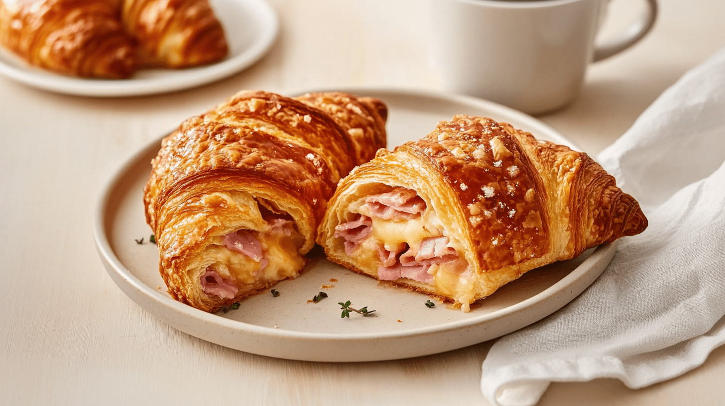 Schinken-Käse-Croissants: schnelle Rezept-Idee - Leckerschmecker