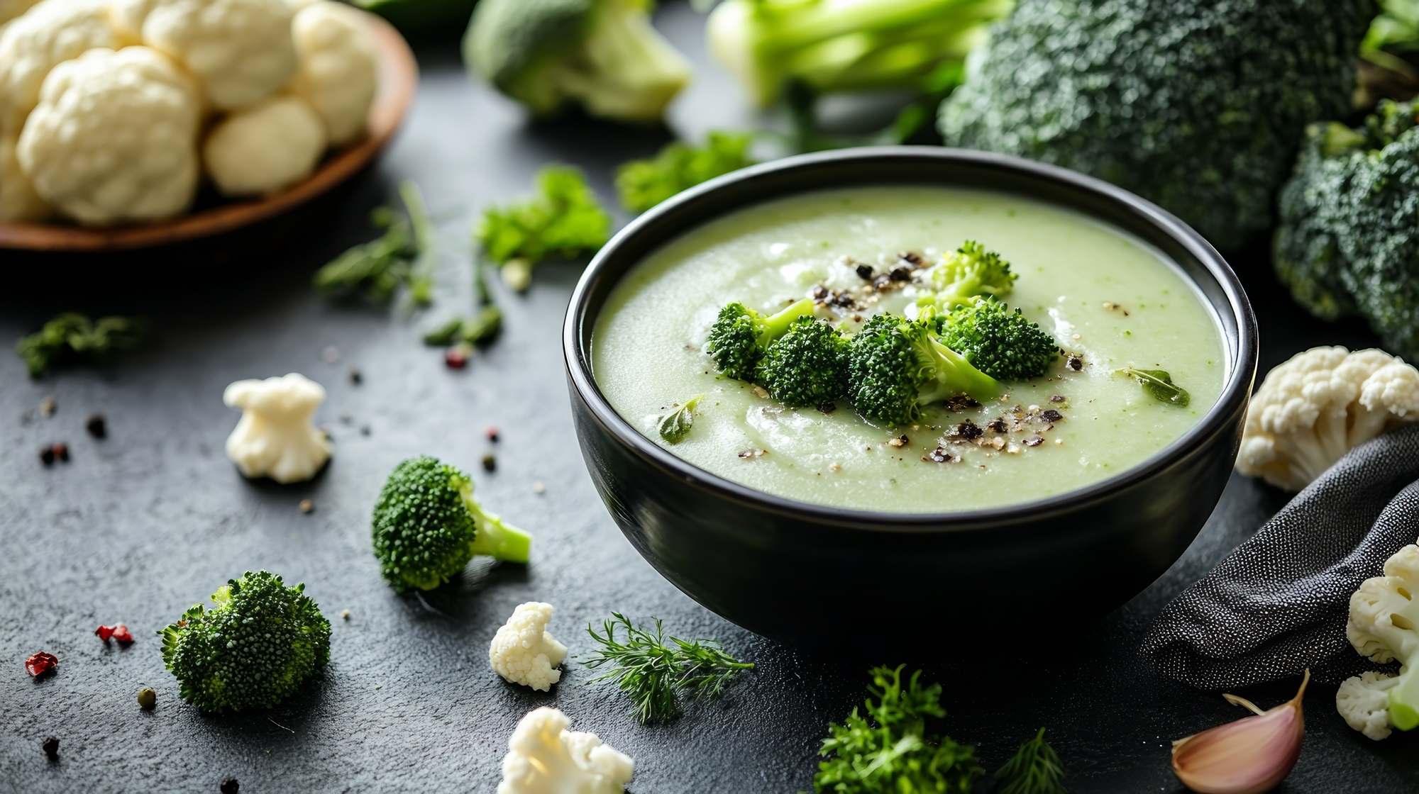 Blumenkohl-Brokkoli-Suppe: für die schnelle Küche - Leckerschmecker
