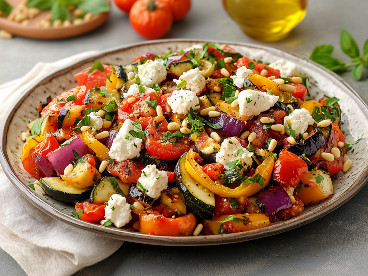 Dieser farbenfrohe Salatgenuss bringt Provence-Feeling in die Küche