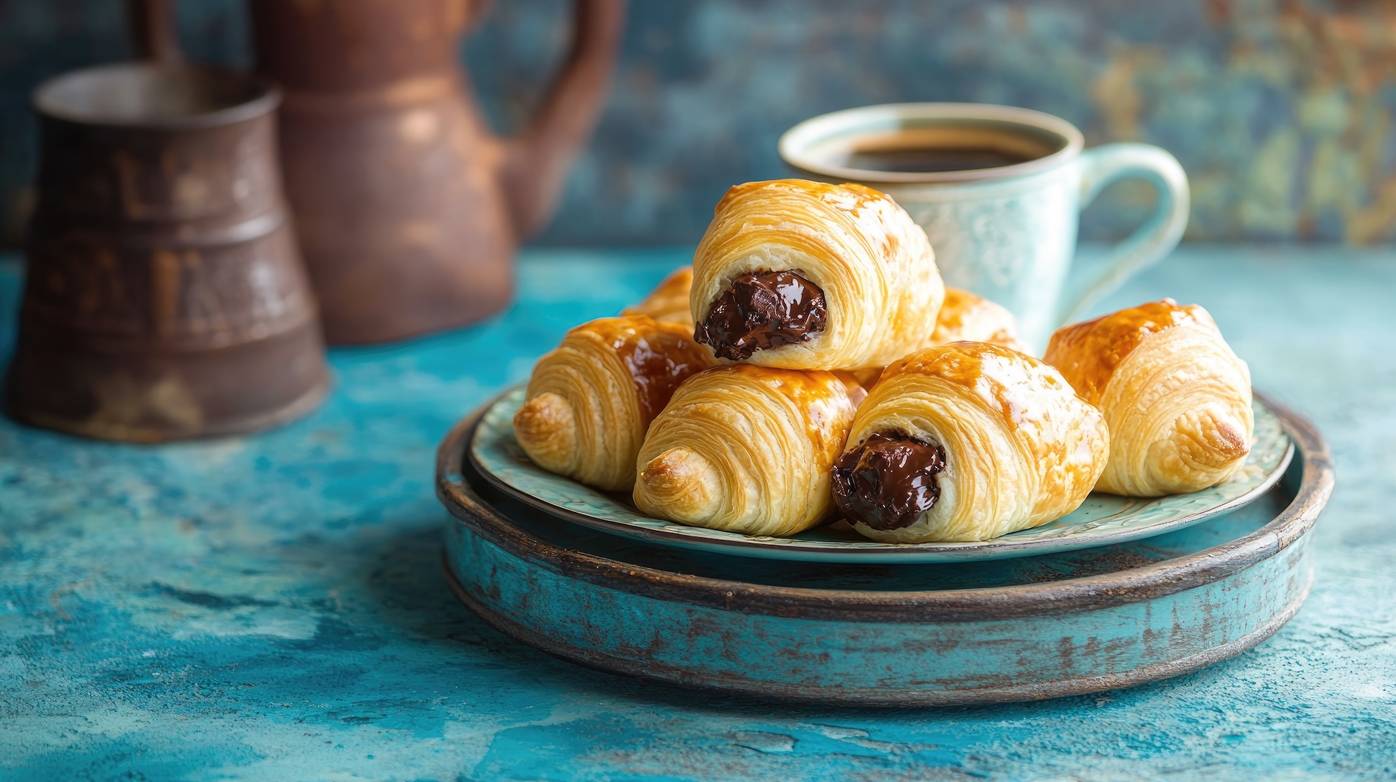 Schokocroissants aus der Heißluftfritteuse: schnelles Frühstück ...