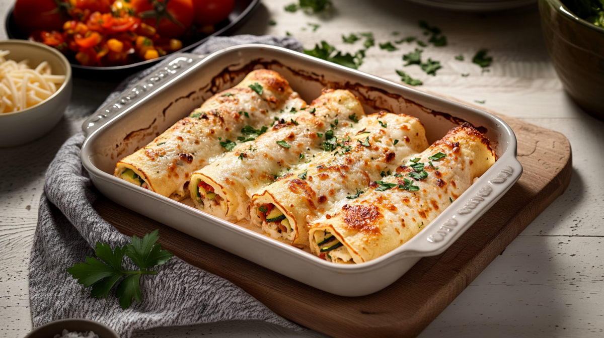 Überbackene Pfannkuchenrollen: ein Gericht zum Wohlfühlen - Leckerschmecker