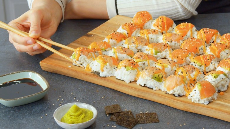 Eierkarton-Sushi: So leicht war es noch nie