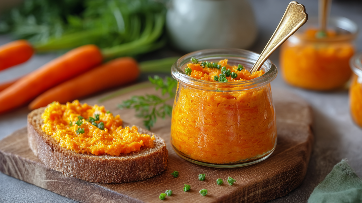 Möhrenbutter ist ein perfekter, würziger Osteraufstrich - Leckerschmecker