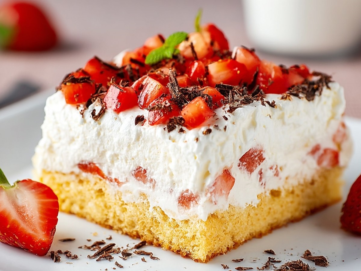 Fantakuchen mit Erdbeeren: der beste Kuchen für warme Tage