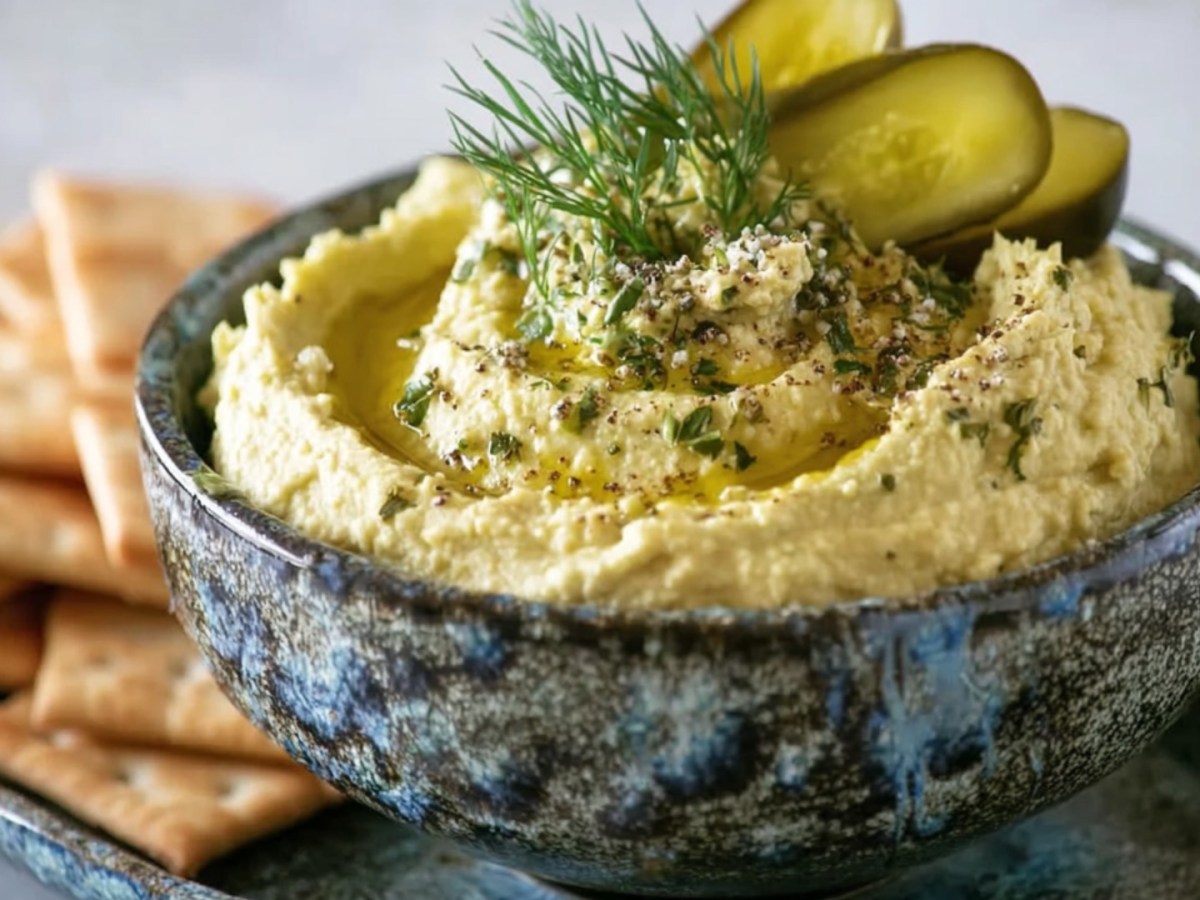 Dillgurken-Hummus: cremiger, würziger Aufstrich mit Charakter