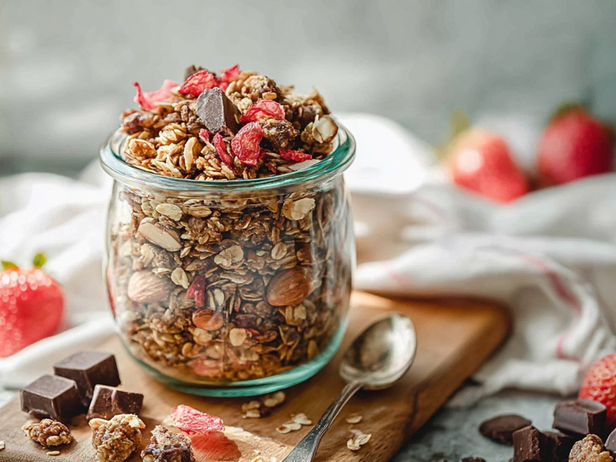 Erdbeer-Granola: So lecker ist selbst gemachtes Knuspermüsli zum Frühstück