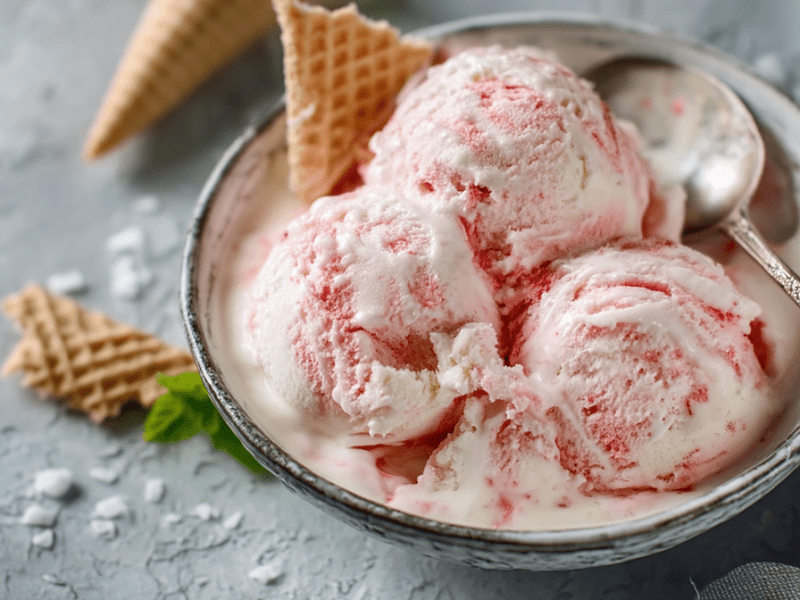 Joghurt-Rhabarber-Eis: dein Favorit für sonnige Tage