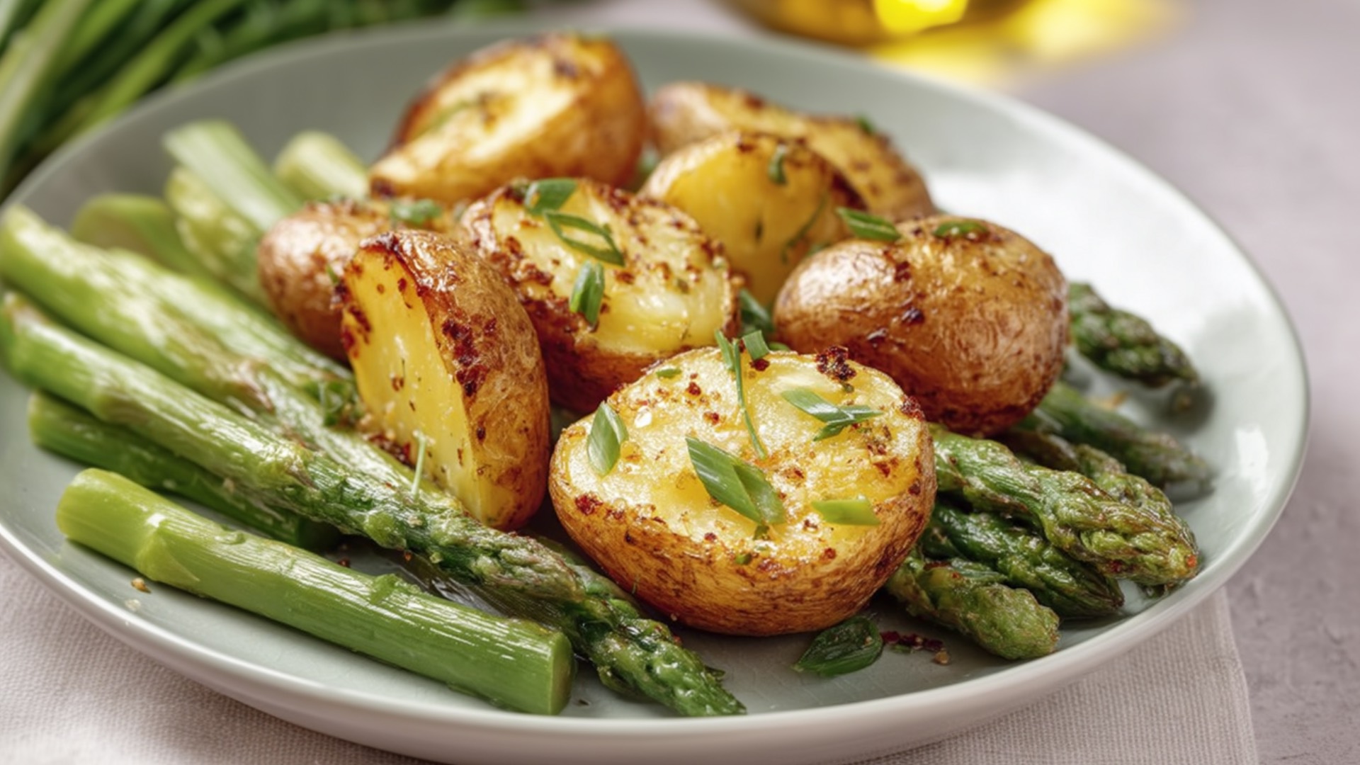 Ofenkartoffeln mit Spargel: einfaches Gericht für den Feierabend ...