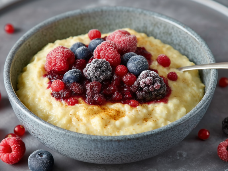 Zauber dir Nachtisch-Feeling zum Frühstück mit Vanillepudding-Haferflocken
