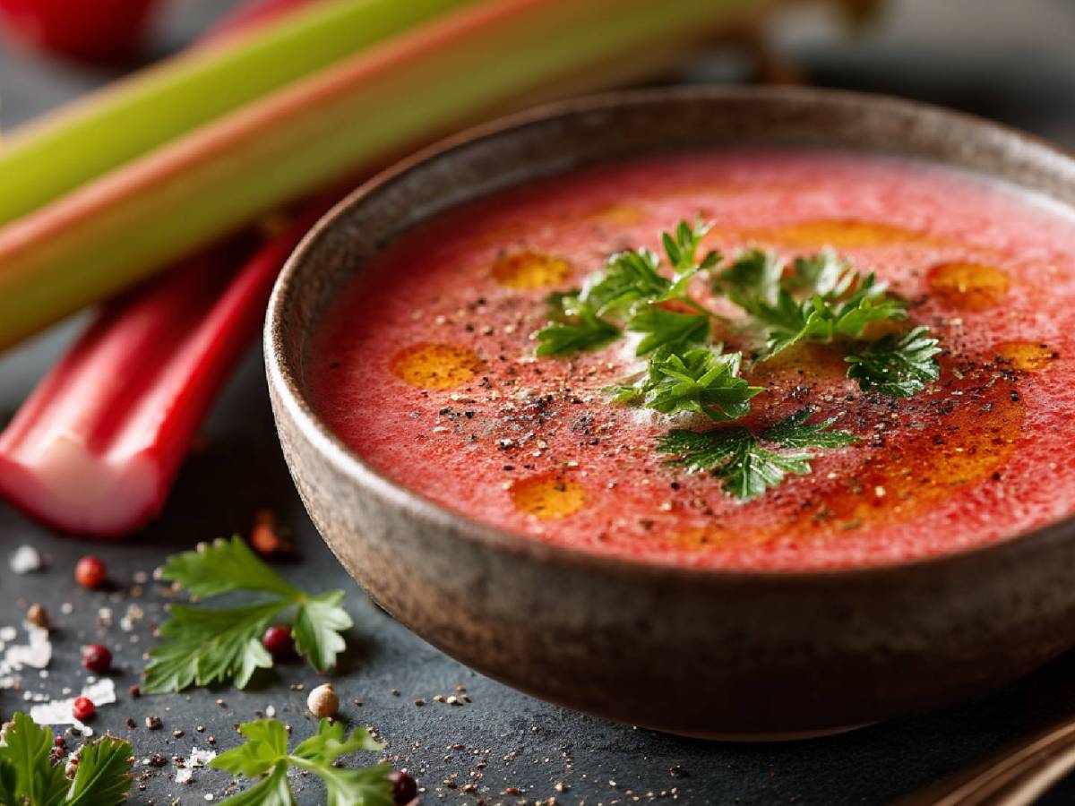 Rhabarber-Gazpacho: perfekt für heiße Tage