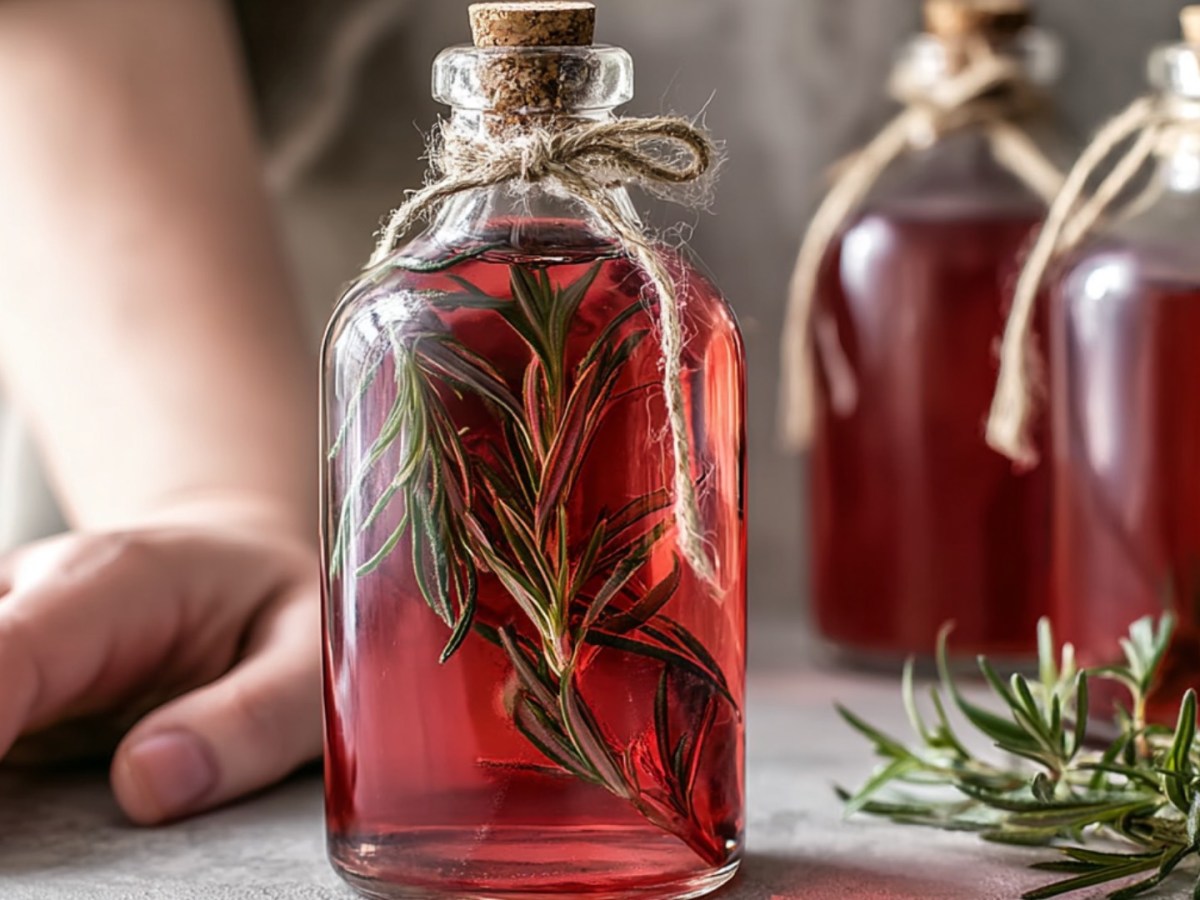 Peppe deinen Sommer mit diesem Rhabarber-Rosmarin-Sirup auf