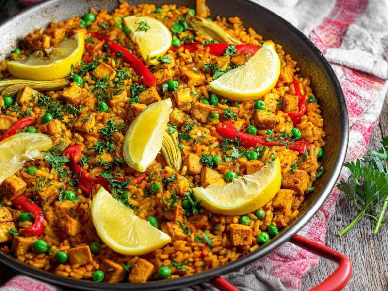 Paella mal anders: vegan, bunt und unglaublich lecker!