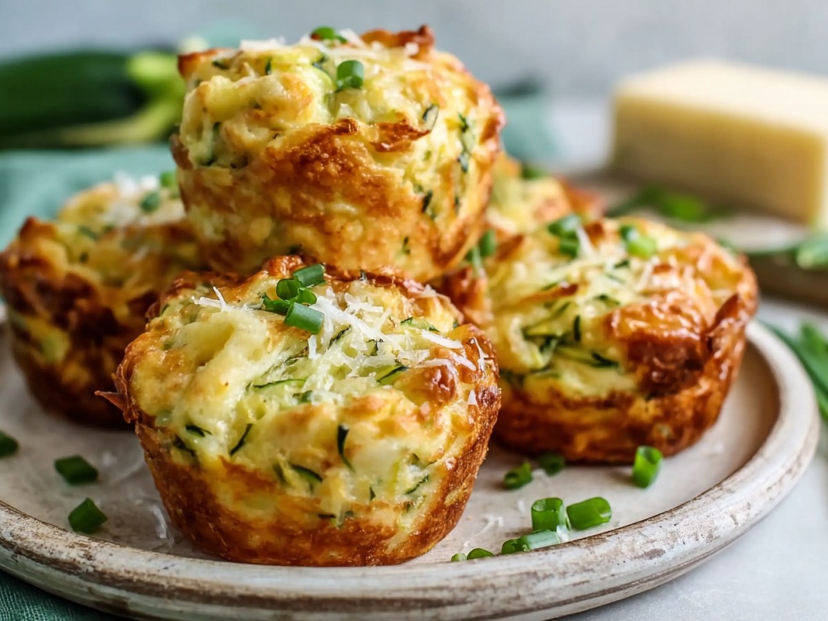 Egal ob kalt oder warm: Diese Zucchini-Kartoffel-Muffins sind immer ein Hit