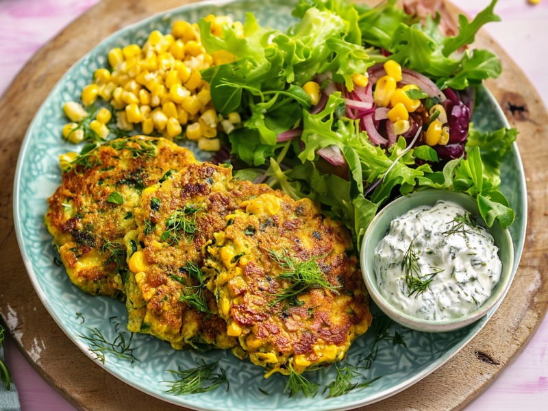 Diese Mais-Zucchini-Puffer willst du immer wieder machen